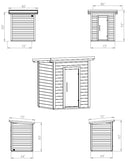 4 Person Outdoor Sauna - Model G2