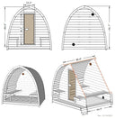 6 Person Outdoor Pod Sauna - Model G3