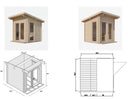 6 Person Outdoor Sauna - Model G4