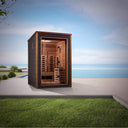 2 Person Hybrid Outdoor Sauna (PureTech™ Full Spectrum IR or Traditional Stove) - Nora