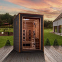 2 Person Hybrid Outdoor Sauna (PureTech™ Full Spectrum IR or Traditional Stove) - Nora