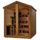 6 Person Hybrid Sauna (PureTech™ Full Spectrum IR or Traditional Stove) Outdoor Sauna - Kaskinen