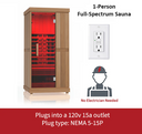 1 Person Infrared Sauna (Full Spectrum) - FD-1